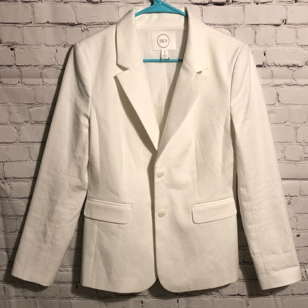 1901 Stretch Cotton Twill Blazer - Size 8 Regular